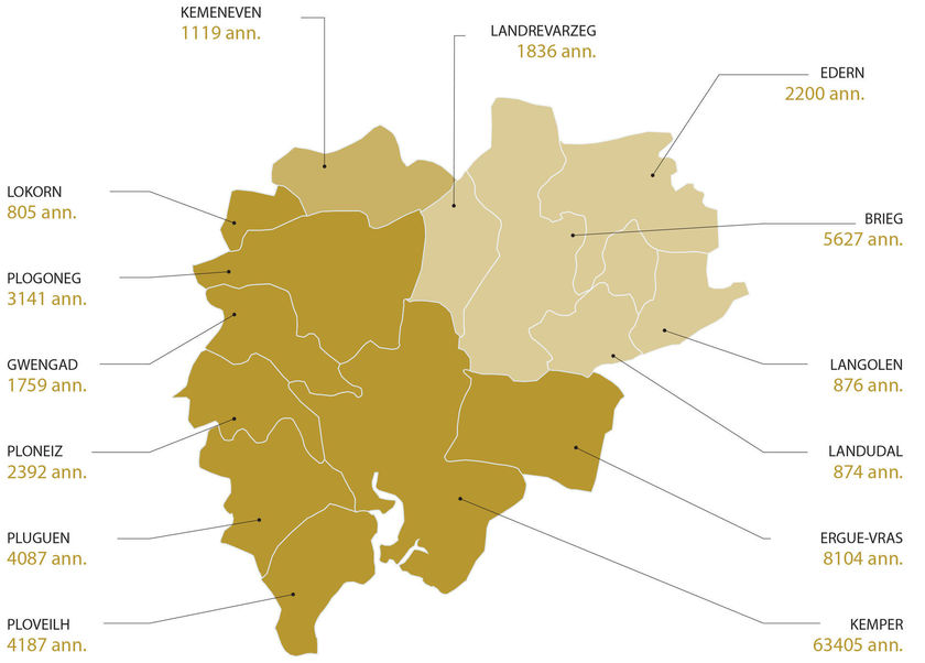 Kartenn Kemper Breizh Izel