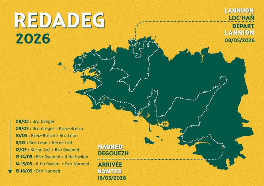 Ar Redadeg e Kemper d’ar Meurzh 12 a viz Mae !