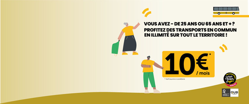 Ur pass bus da 10€ evit ar re yaouank hag an henidi